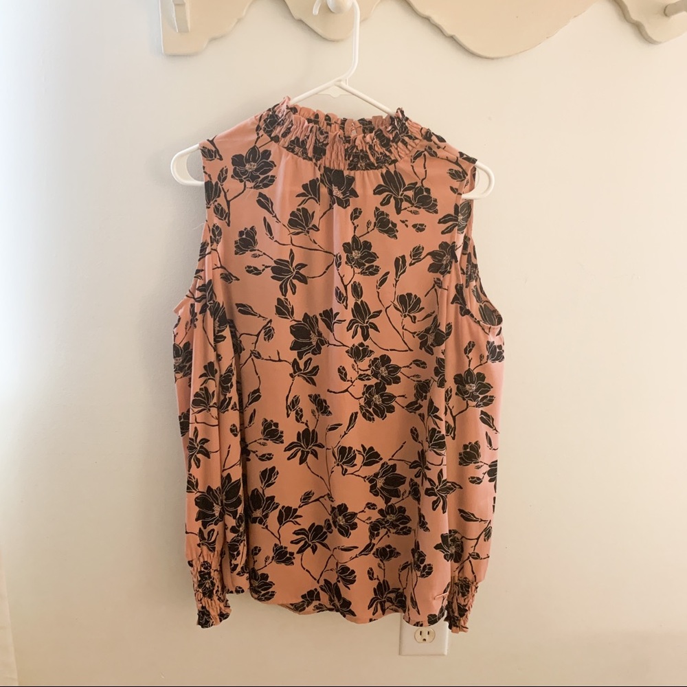 Cut out shoulder blouse